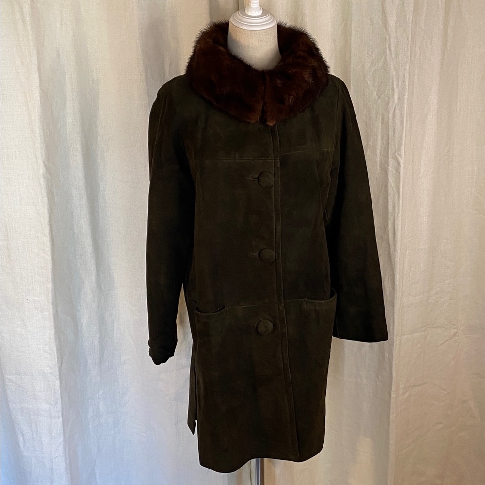 Vintage Suede and Mink Coat